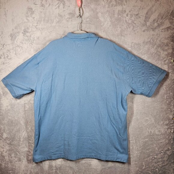 Carhartt Mens Polo Shirt 2XL Blue 100% Cotton Short Sleeve Classic Fit Casual - Picture 2 of 13
